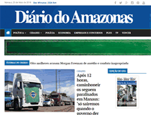 Tablet Screenshot of diariodoamazonas.com.br